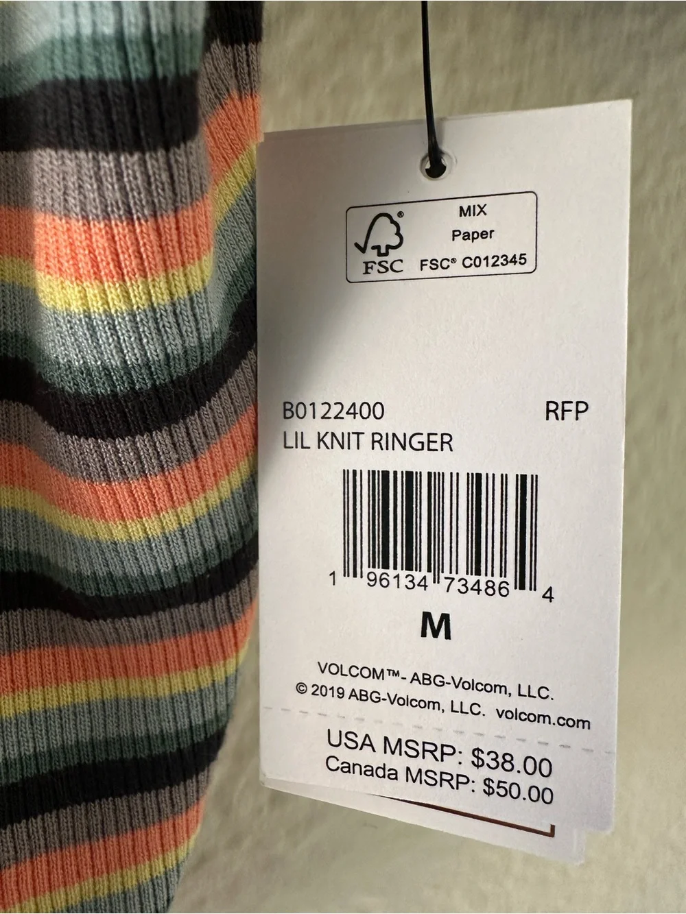 Volcom Girl’s Lil Knit Ringer & Pant Striped Short Sleeve Lived In Lounge Set